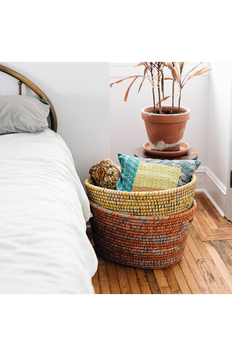 Ten Thousand Villages Bright Day Laundry Basket, Alternate, color, Multi