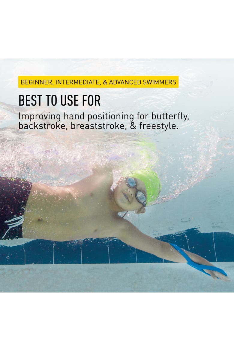 Forearm Fulcrum Swim Trainer Promotes Early Vertical Forearm Position Improves Stroke Technique, Alternate, color, Blue