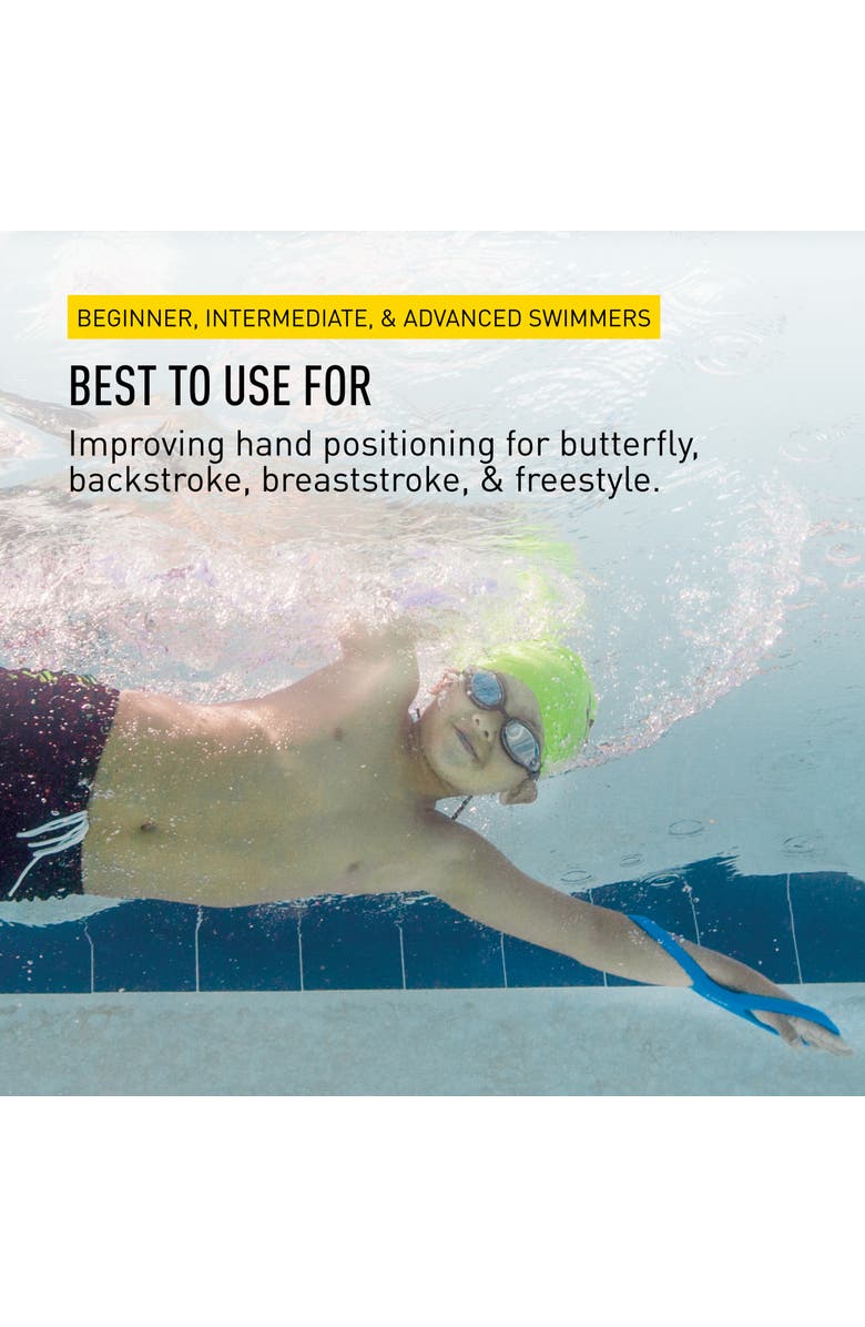 FINIS Forearm Fulcrum Swim Trainer Promotes Early Vertical Forearm Position Improves Stroke Technique, Alternate, color, Blue