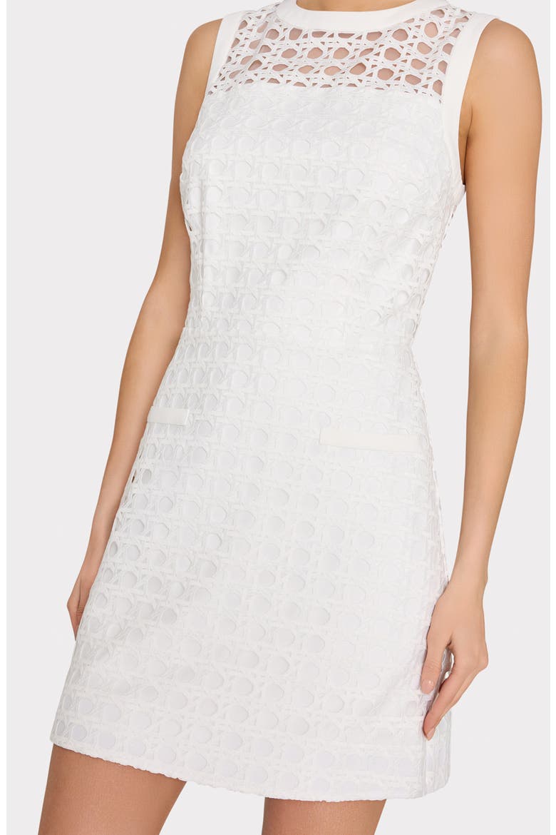 Moira Lace Sleeveless Minidress, Alternate, color, WHITE