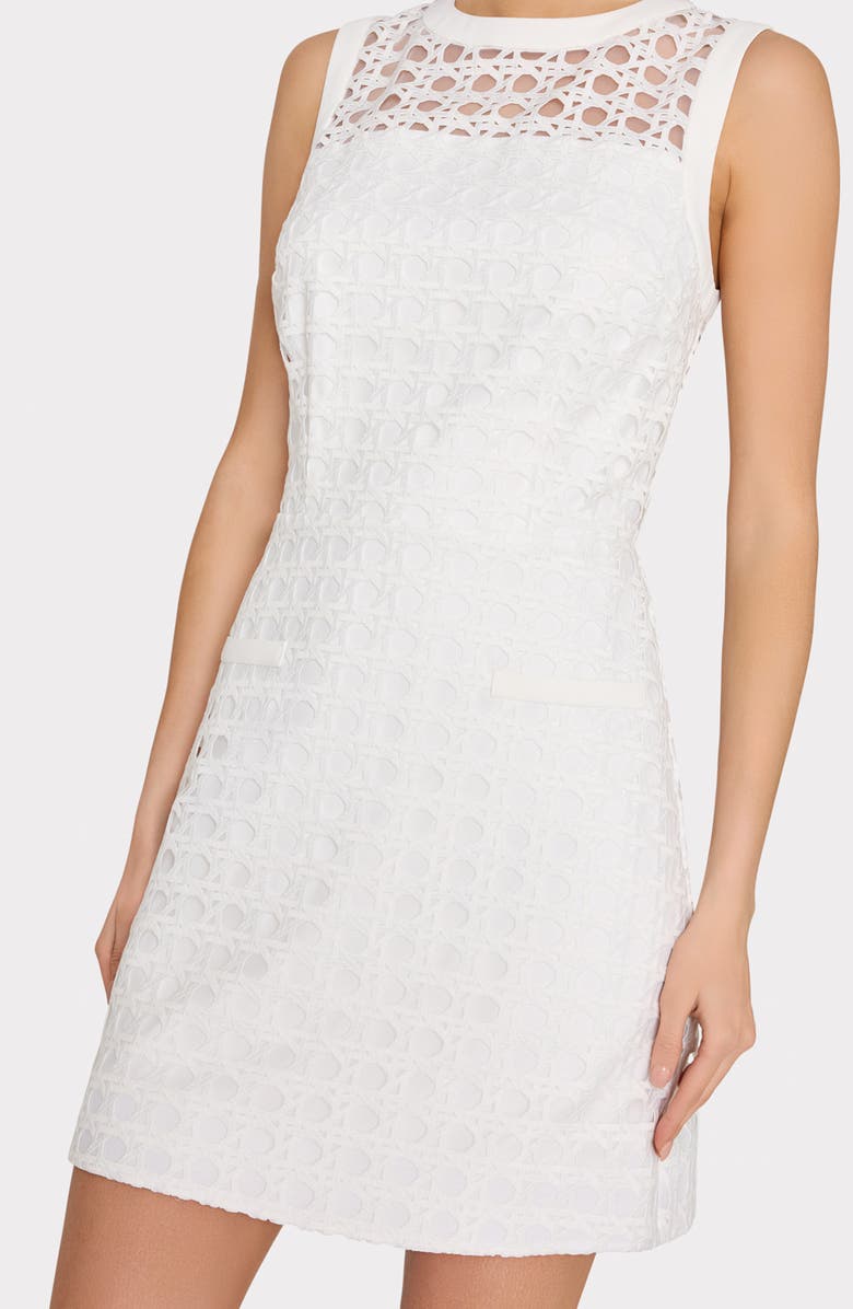 Milly Moira Lace Sleeveless Minidress, Alternate, color, 