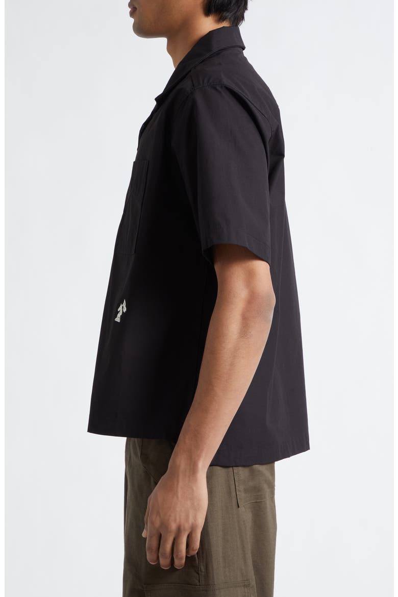 Logo Camp Shirt, Alternate, color, BLACK/ WHITE