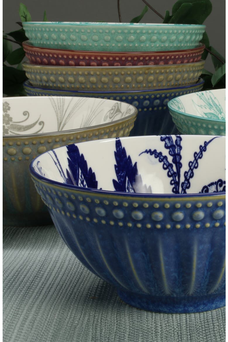 Sonata 4-Piece Assorted Ceramic Bowl Set, Alternate, color, MULTI