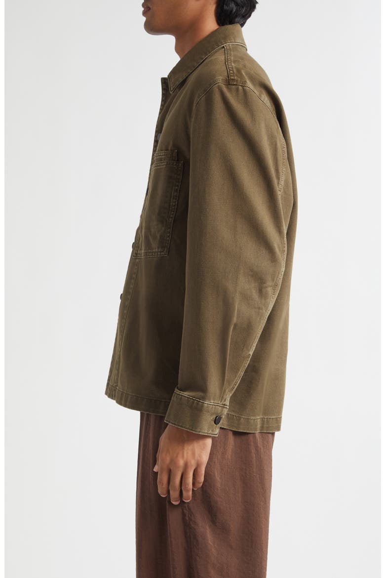 Workwear Denim Overshirt, Alternate, color, MOSS GREEN