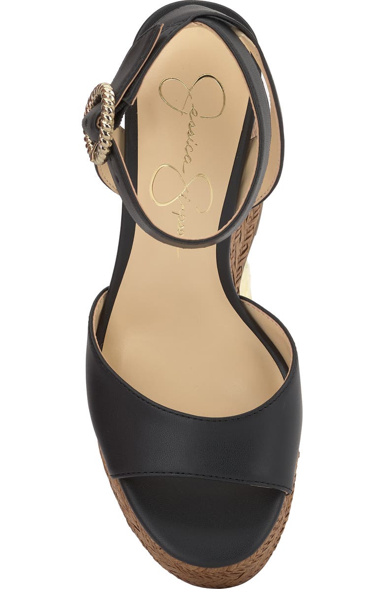 Jessica Simpson Kamindi Platform Wedge Sandal, Alternate, color, Black