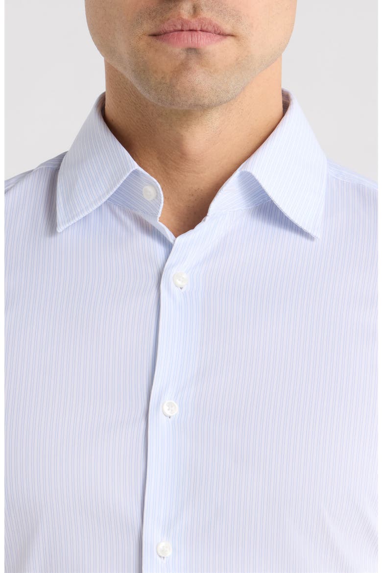 Hank Kent Slim Fit Stretch Performance Dress Shirt, Alternate, color, LIGHT/ PASTEL BLUE