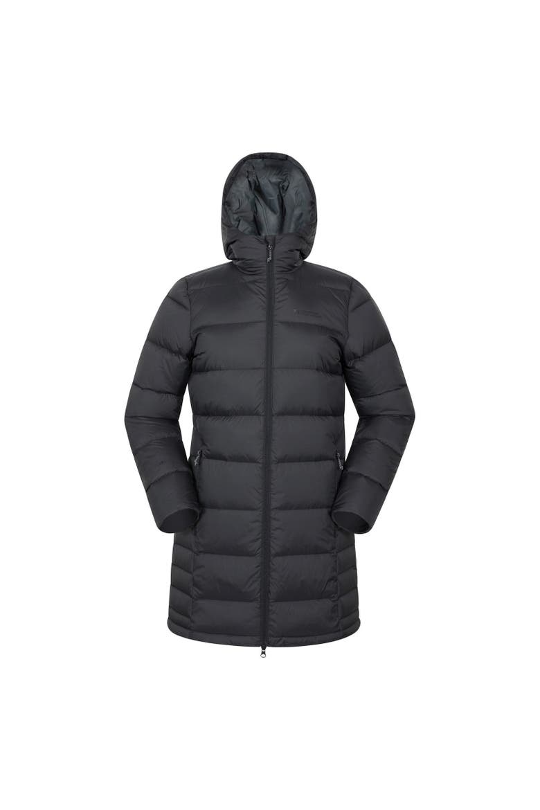Stratus Extreme Packable Long Down Jacket, Main, color, Black