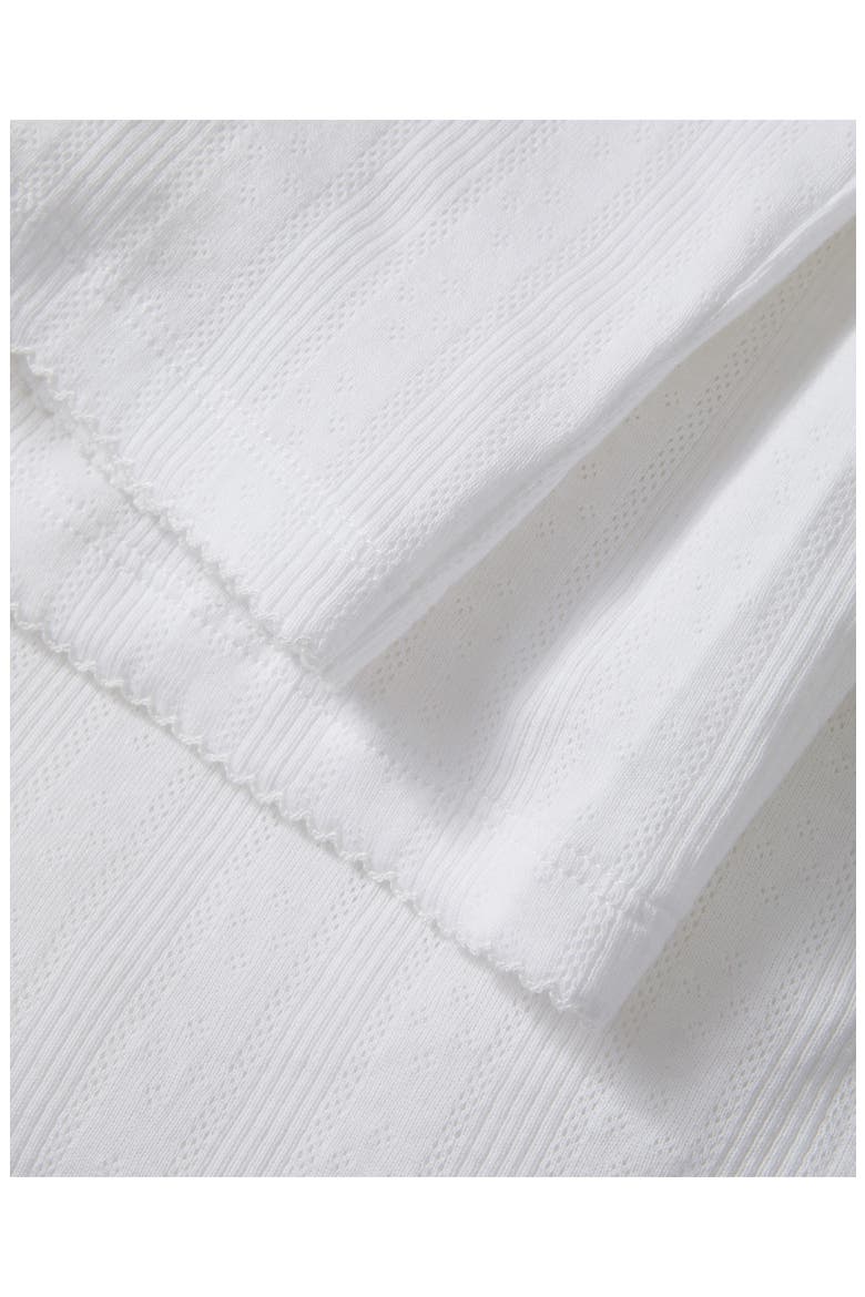 Pima Cotton Pointelle Pants, Alternate, color, WHITE