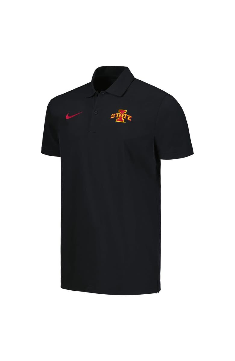 Nike Men's Nike Black Iowa State Cyclones Sideline Polo, Alternate, color,