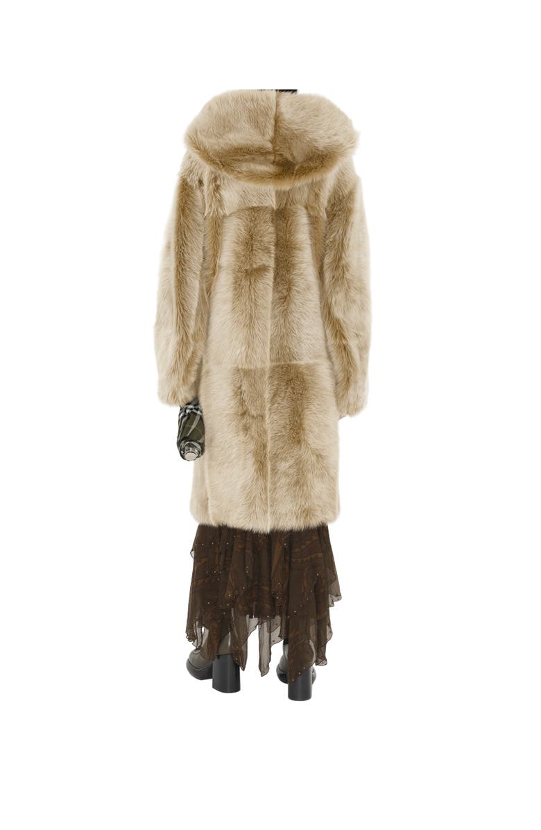 Burberry Shearling Duffle Coat, Alternate, color, 