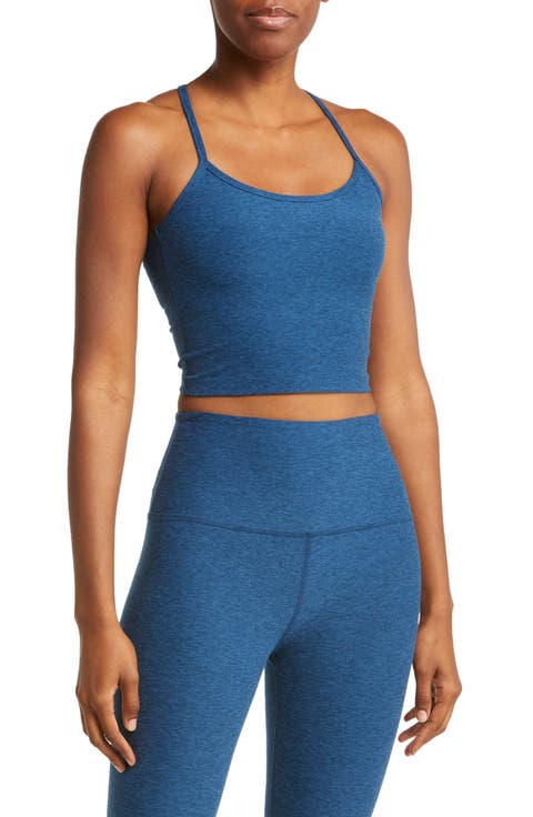 Space Dye Slim Racerback Crop Tank