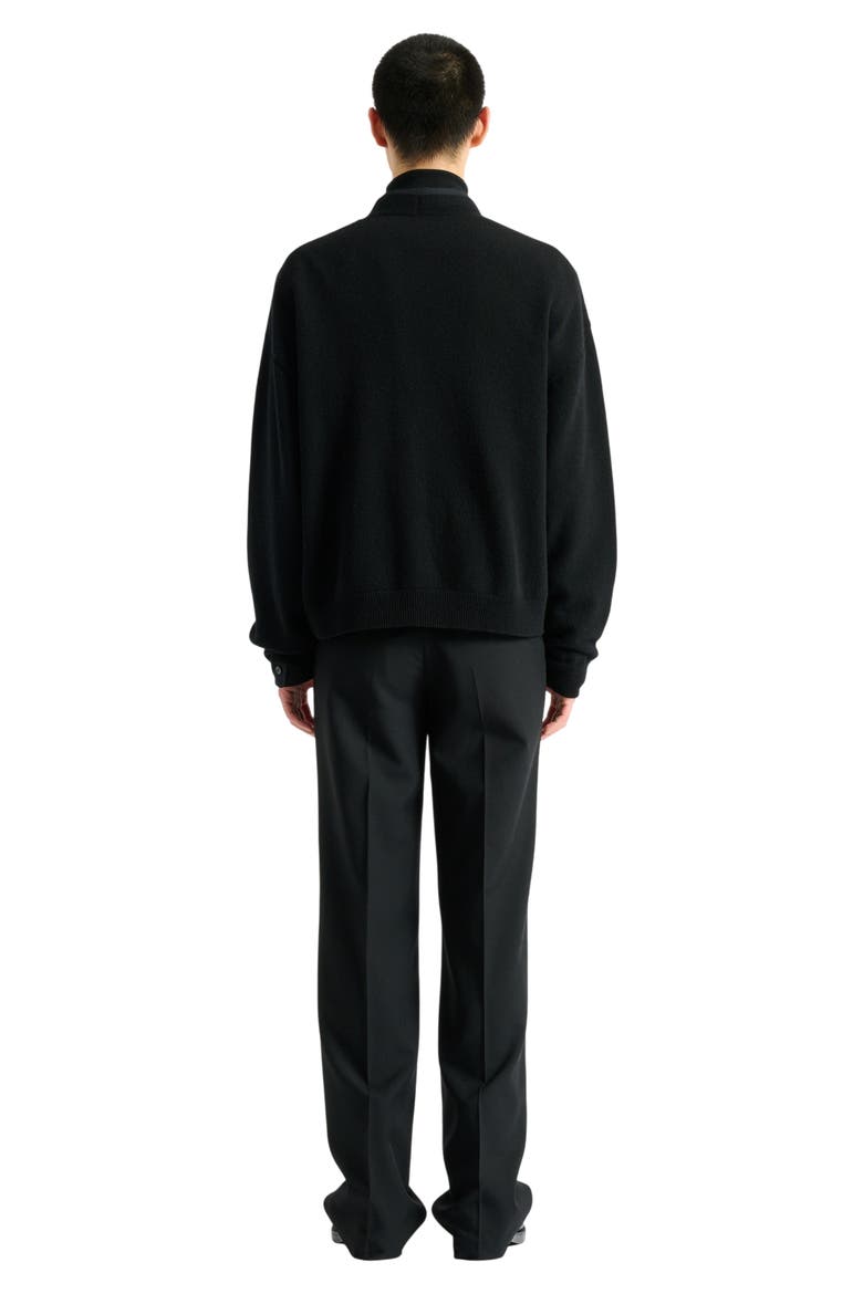 Eco-cashmere cardigan, Alternate, color, black