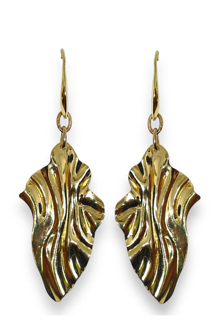 Gold Heatwave Earrings, Main, color, Gold