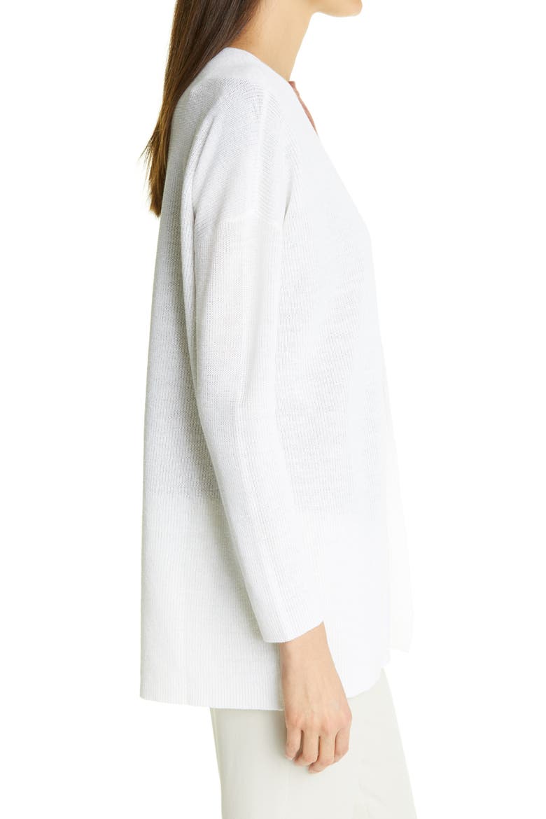 Boxy Open Front Cardigan, Alternate, color, WHITE