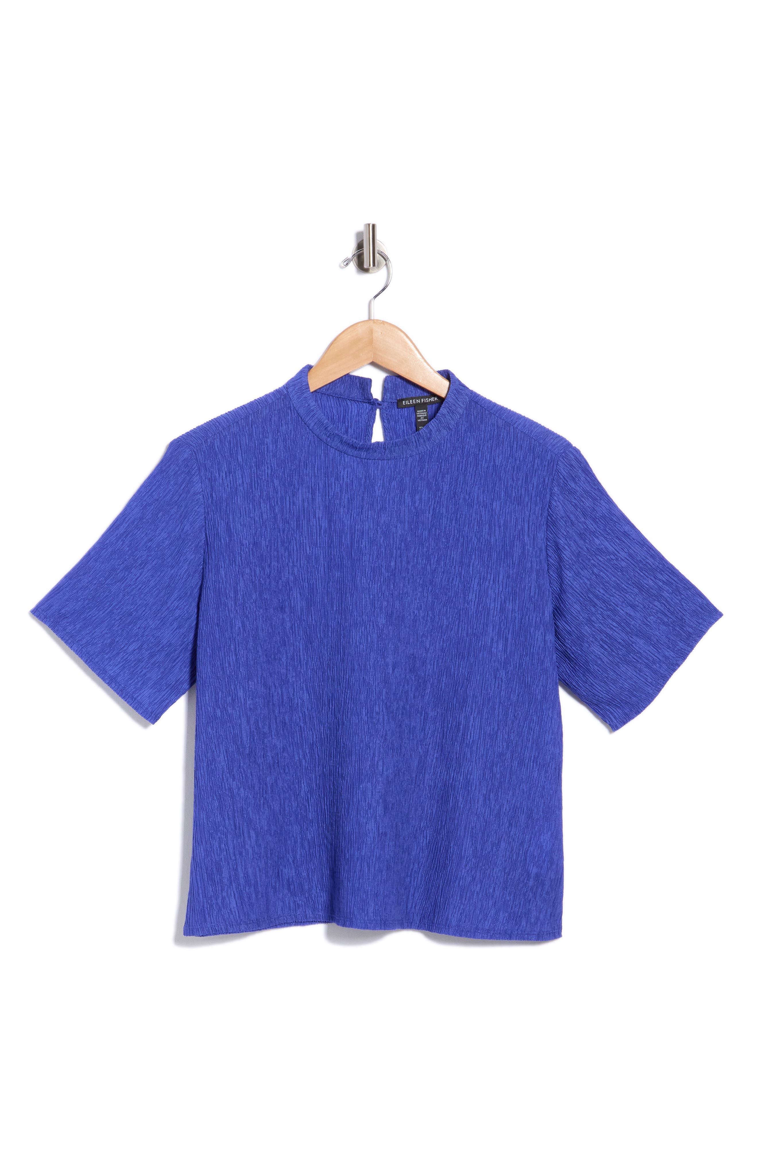 Crinkled Short Sleeve Top