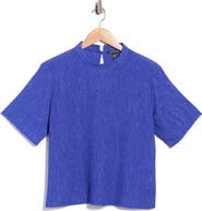 Eileen Fisher Crinkled Short Sleeve Top