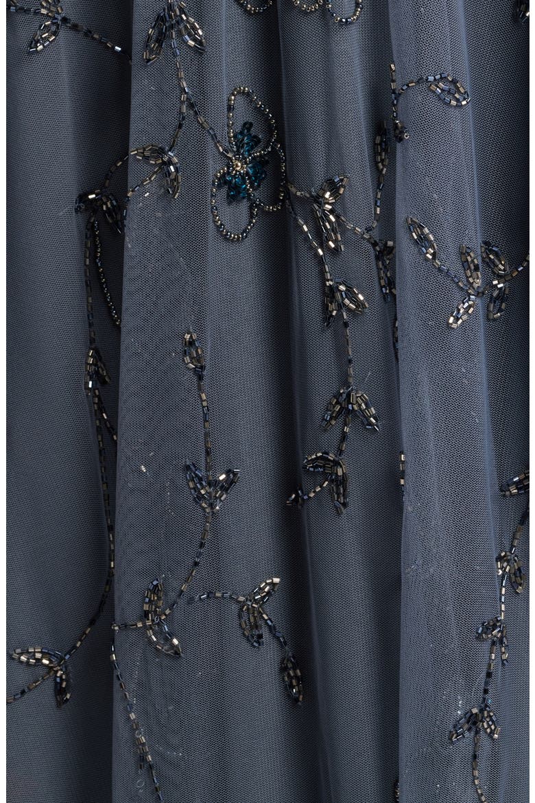 Embellished Cocktail Dress with Open Front Jacket, Alternate, color, SMOKE