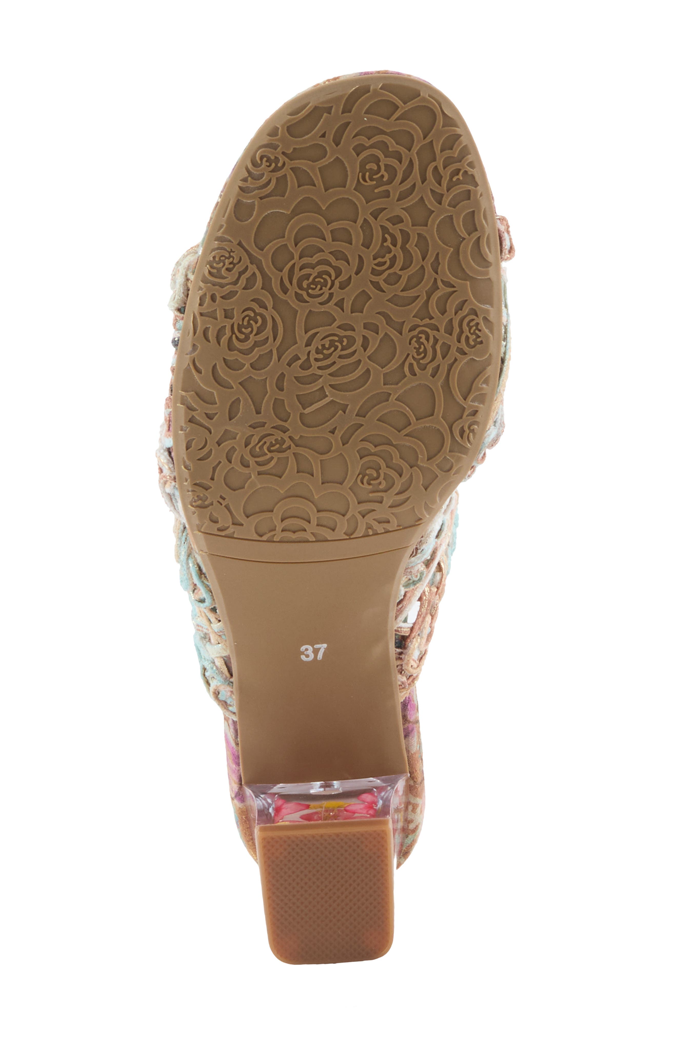 L'Artiste by Spring Step Lacyloops Sandal, Alternate, color, Mint Green Multi