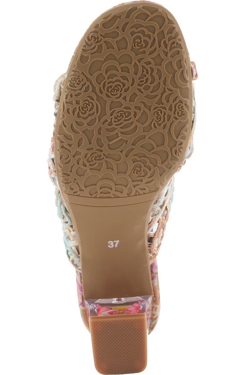 L'Artiste by Spring Step Lacyloops Sandal, Alternate, color, Mint Green Multi