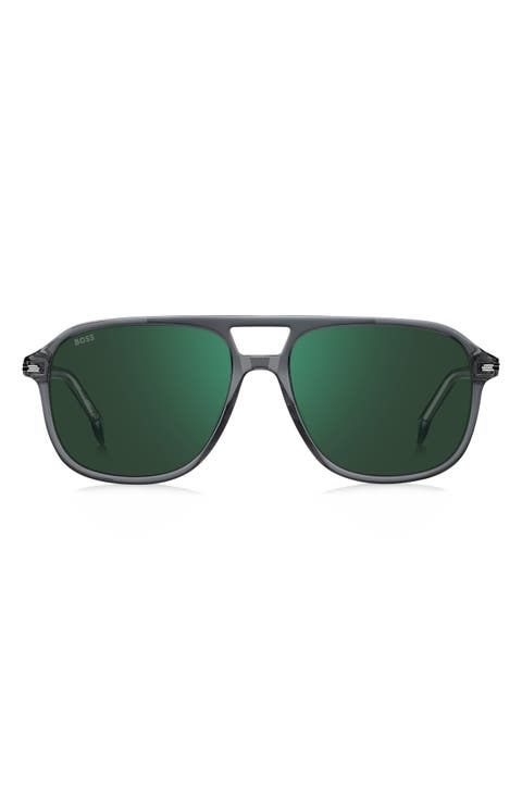 57mm Square Sunglasses