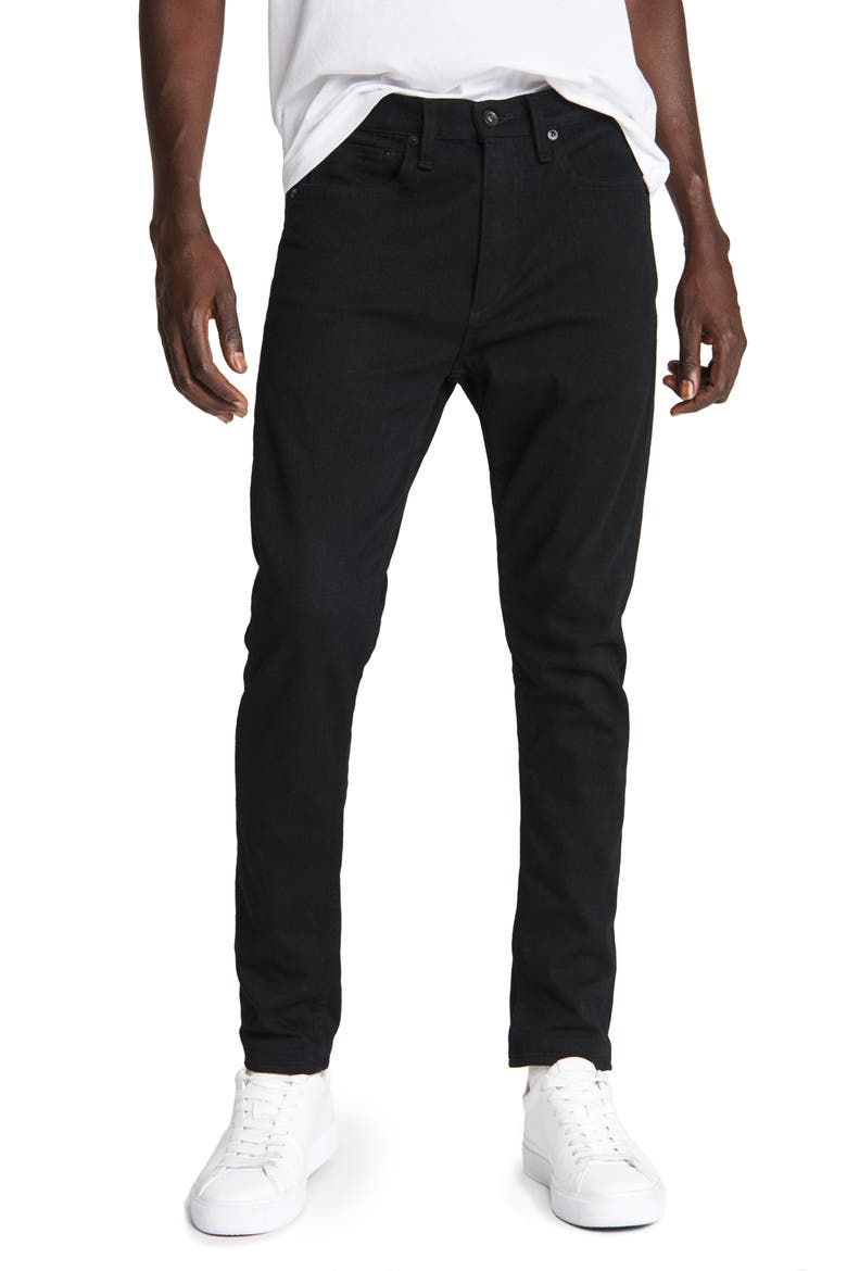 Fit 1 Skinny Fit Jeans, Main, color, BLACK