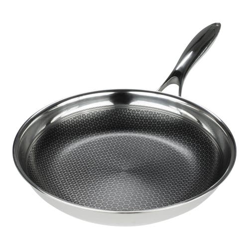 Frieling Black Cube 8 Inch Stainless/nonstick Hybrid Fry Pan In Silver