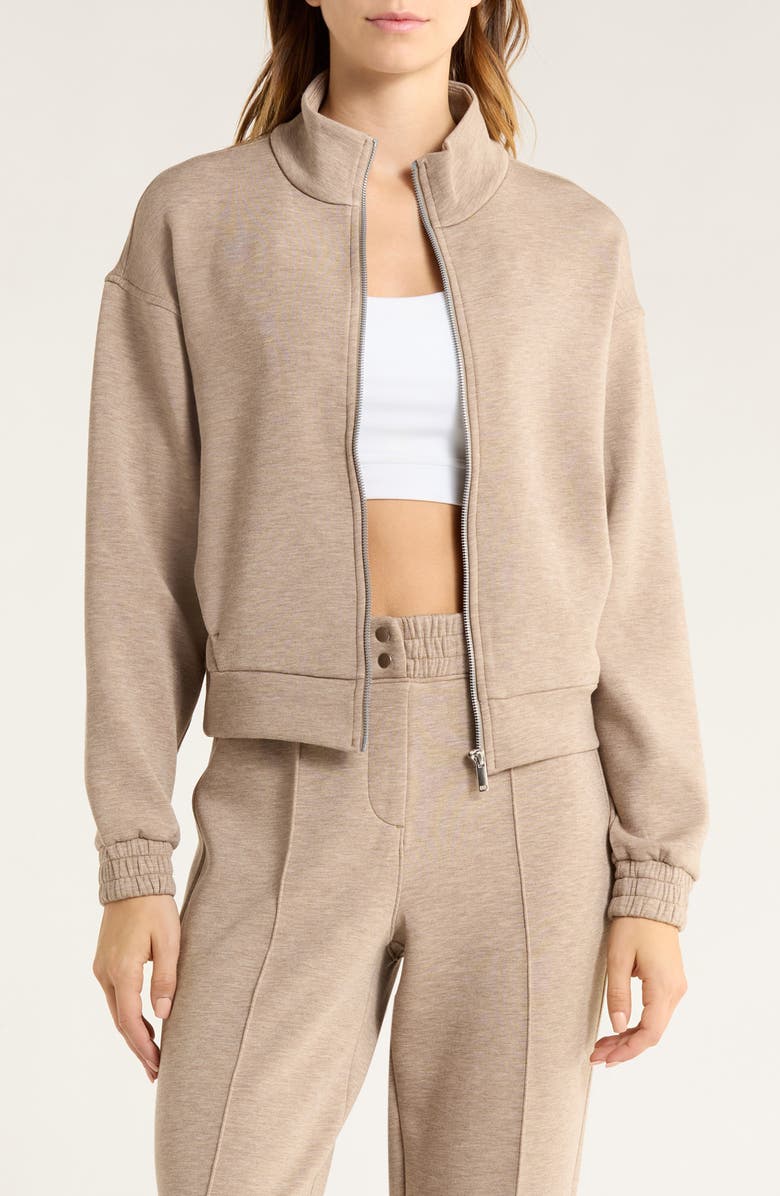 SPANX<sup>®</sup> Brushed AirEssentials<sup>®</sup> Jacket, Main, color, Birch Heather