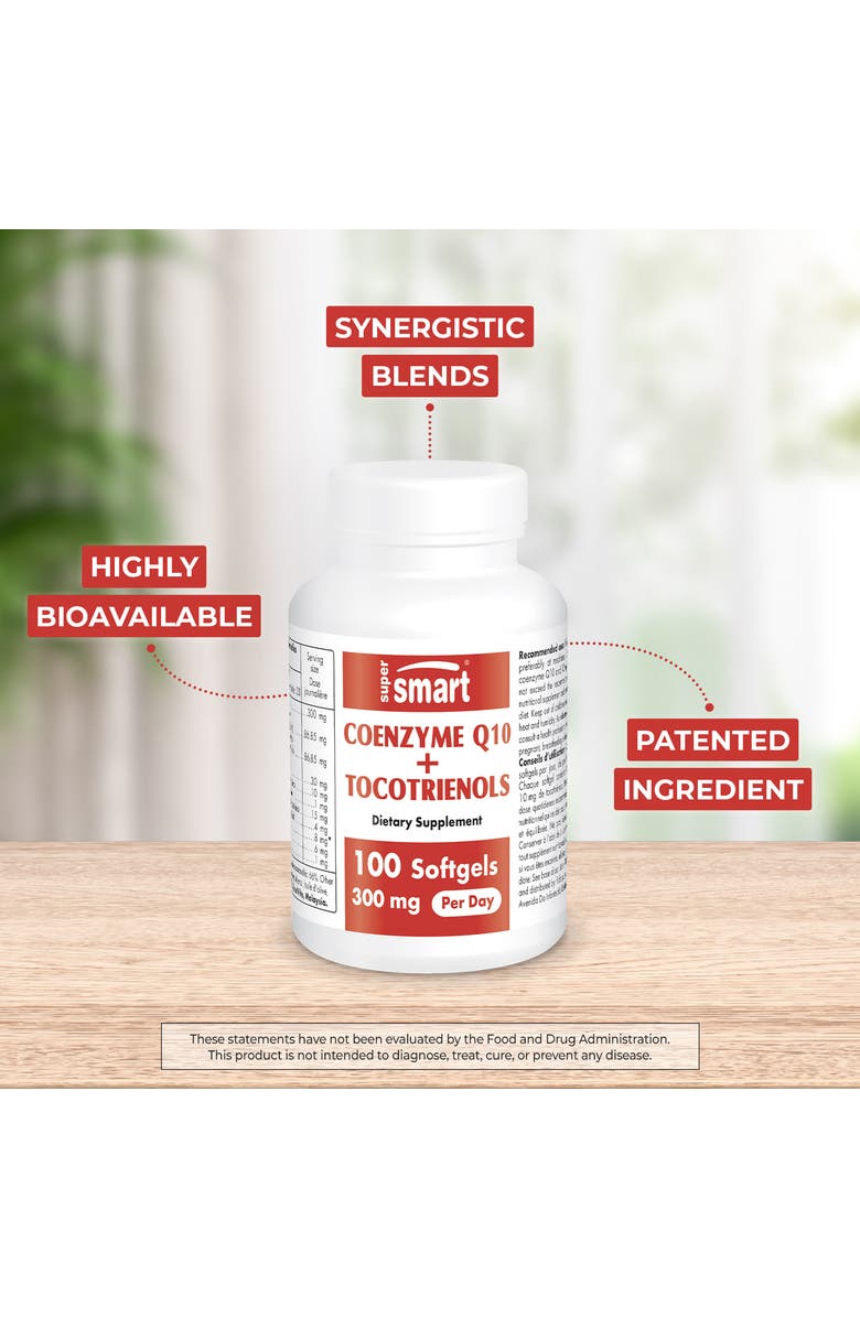 SuperSmart Coenzyme Q10 + Tocotrienols, Alternate, color, 