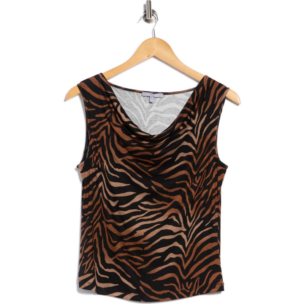 Tart Gigi Draped Woven Tank Top In Brown