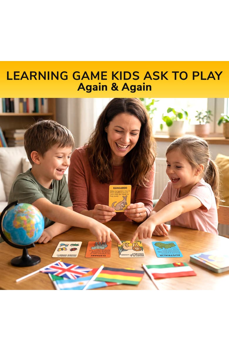 Quokka Kids Trivia Card Games - World, Space, History & Human Body, Alternate, color, World