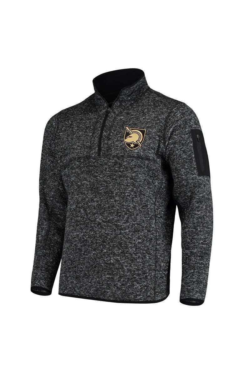 ANTIGUA Men's Antigua Black Army Black Knights Fortune Half-Zip Sweatshirt, Main, color, 