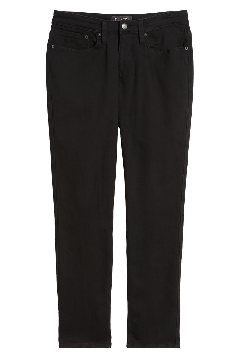 Relaxed Tapered Performance Denim Jeans, Alternate, color, BLACK