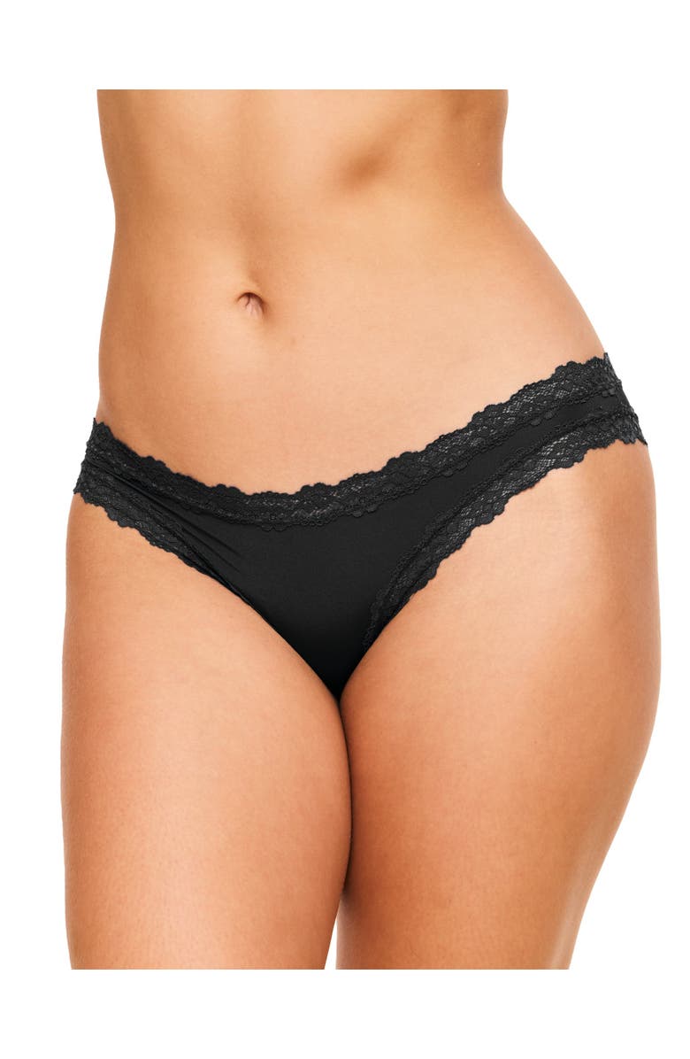 Adore Me Lana Bikini Panties, Main, color, Black