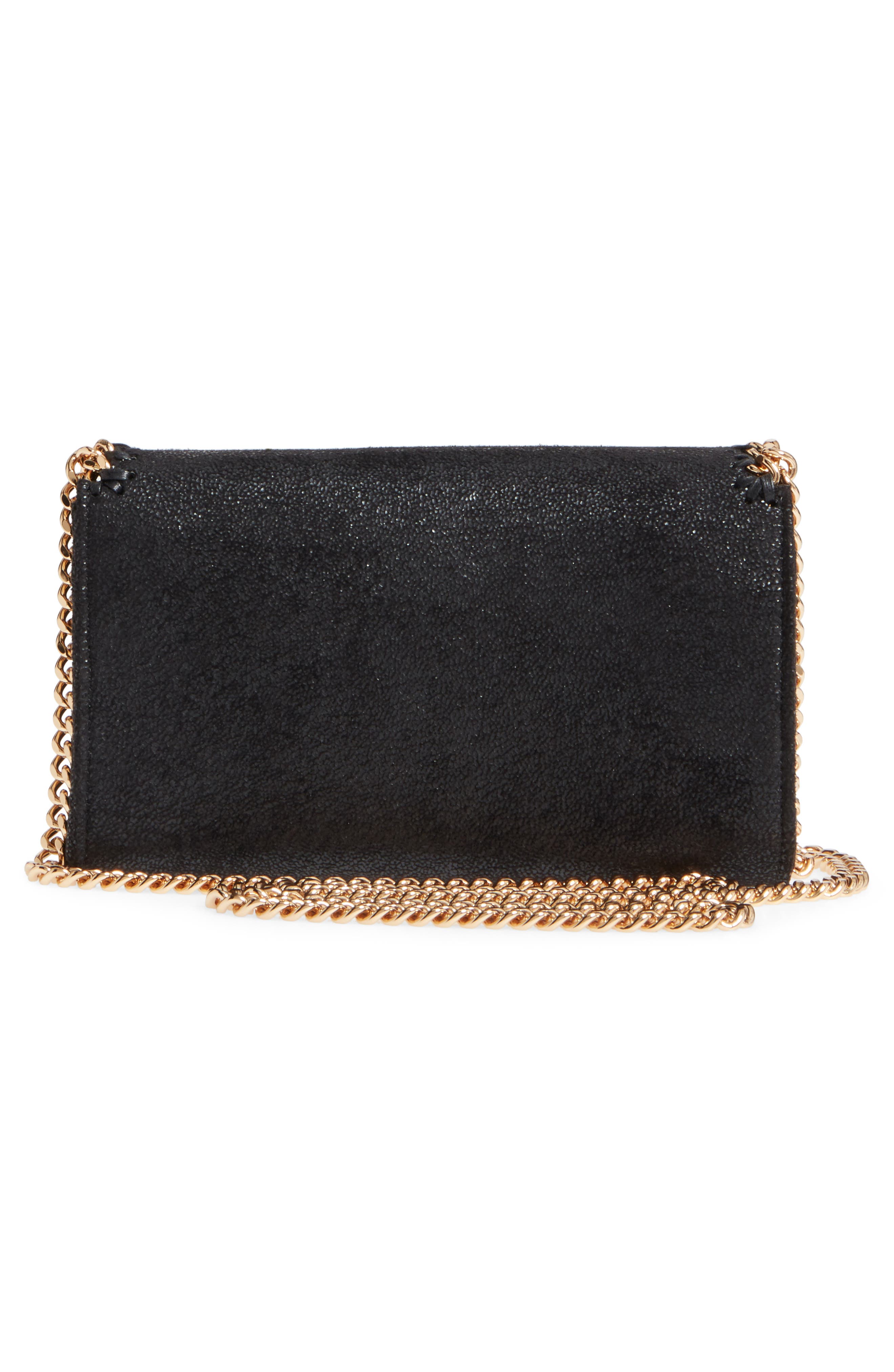 Stella McCartney Shaggy Deer Faux Leather Crossbody Bag, Alternate, color, 