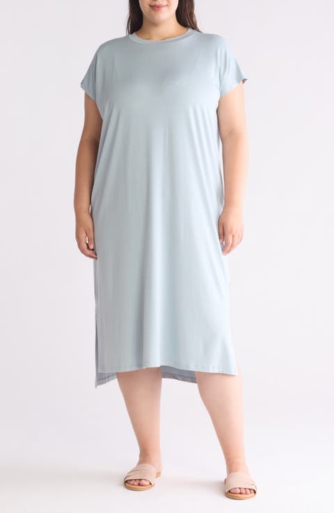 Crewneck Shift Dress (Plus)