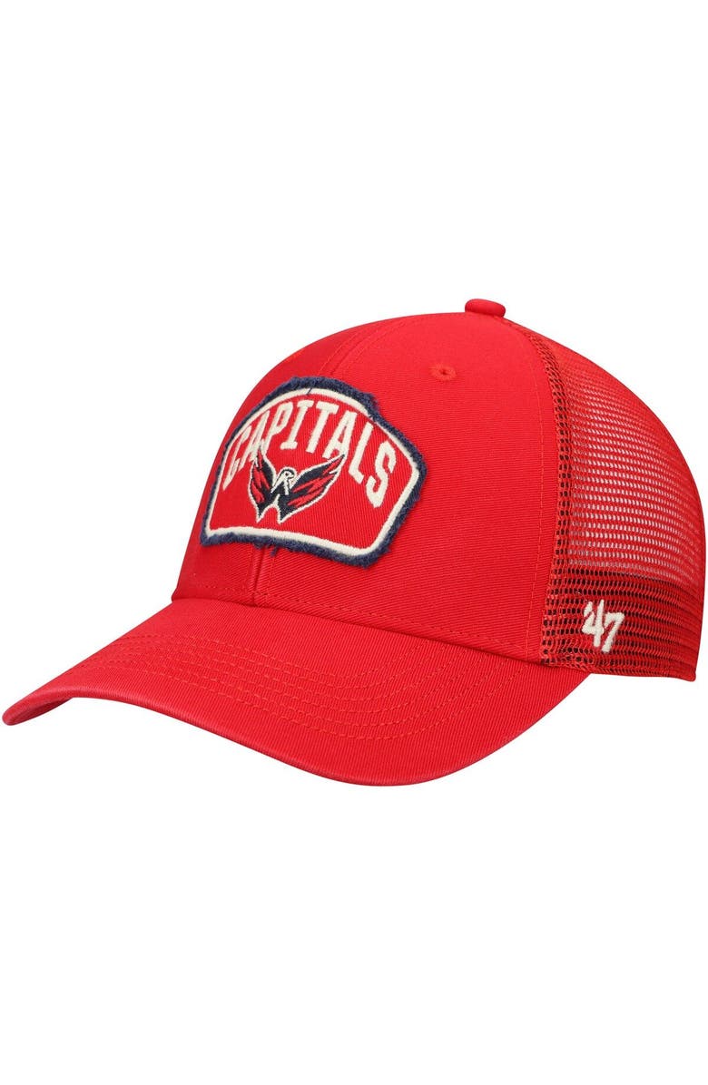 '47 Men's '47 Red Washington Capitals Cledus MVP Trucker Snapback Hat, Main, color, Red