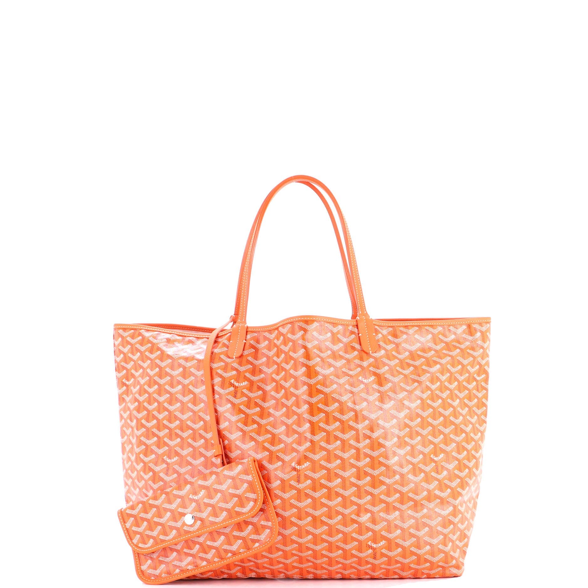Pre-Owned Goyard Saint Louis Tote Coated Canvas GM, Alternate, color, Orange