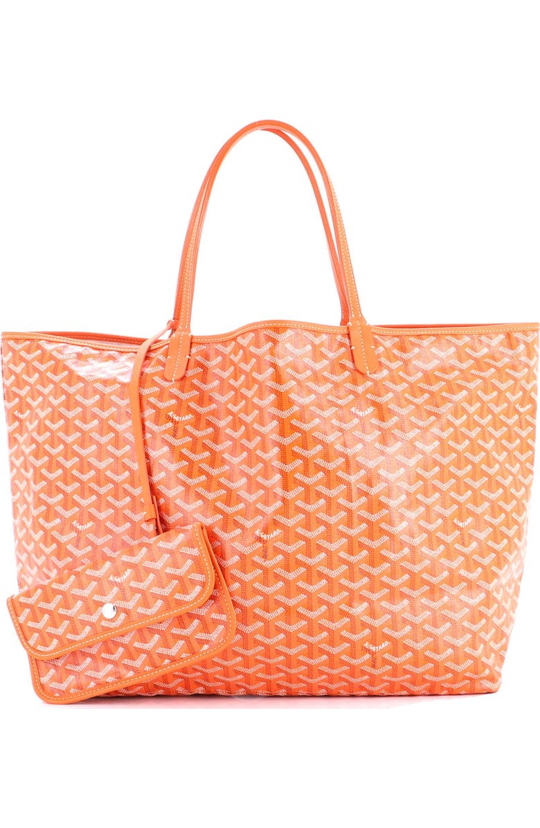 Pre-Owned Goyard Saint Louis Tote Coated Canvas GM, Alternate, color, Orange