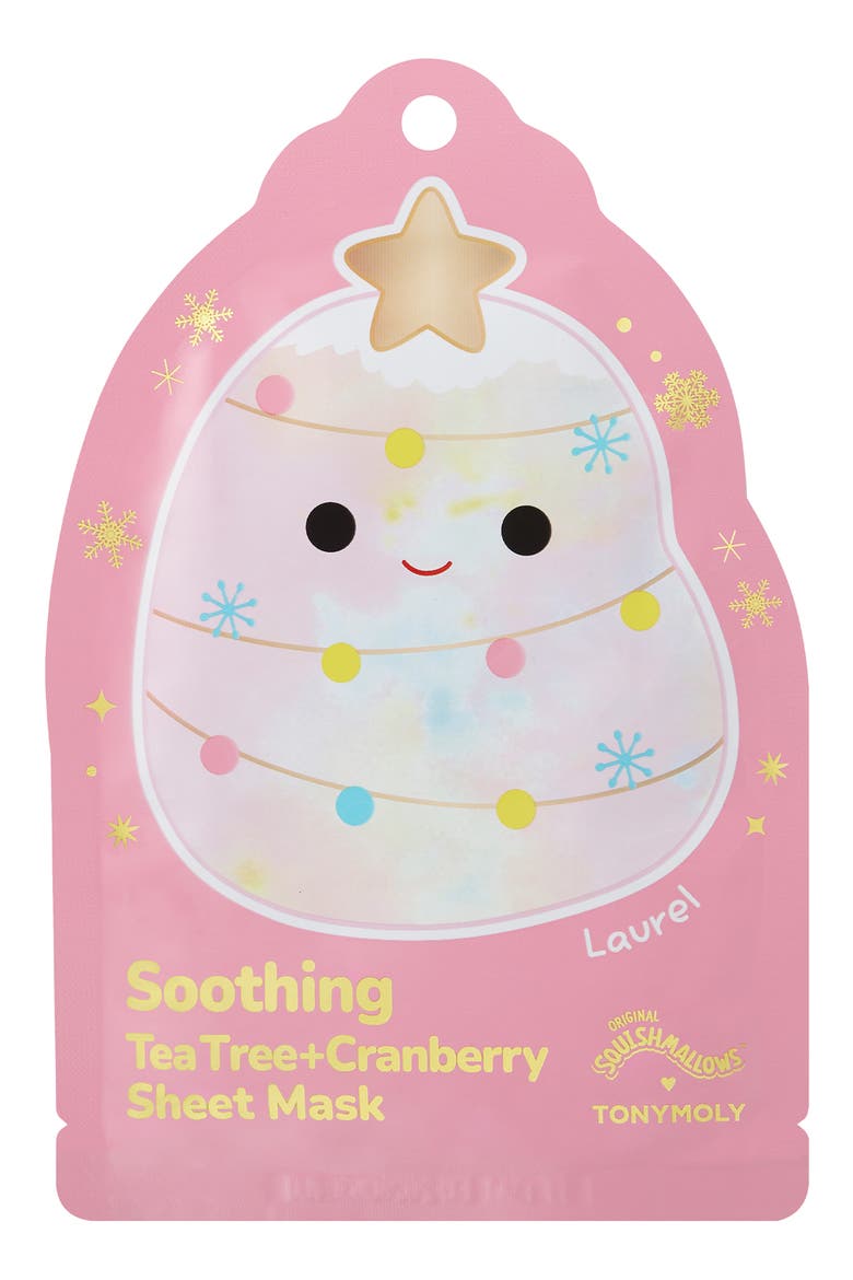 Squishmallows x TONYMOLY Merry Masking 4-Piece Sheet Mask Set, Alternate, color, NO COLOR