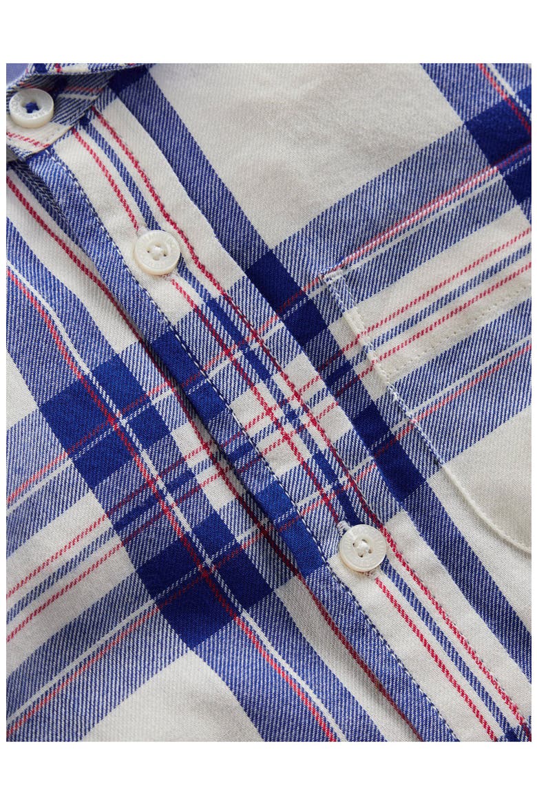 Kids' Check Cotton Shirt, Alternate, color, BLUE CHECK