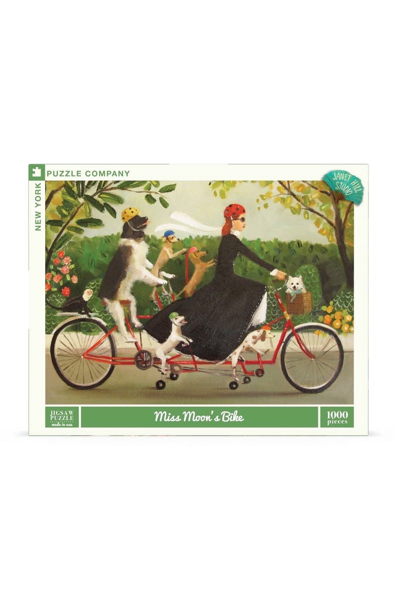 NEW YORK PUZZLE COMPANY Miss Moon's Bike 1000 Piece Puzzle, Main, color, NO COLOR