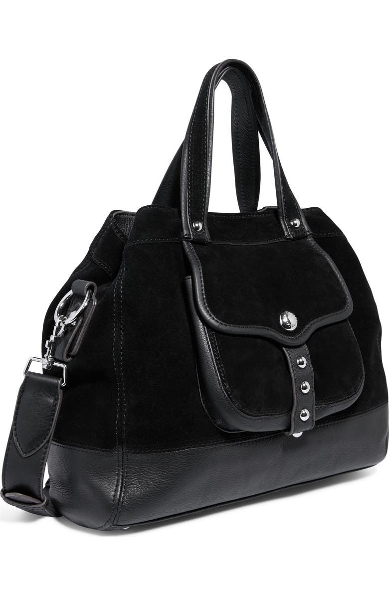 AIMEE Great Escape Convertible Shopper Bag, Alternate, color, Black Suede