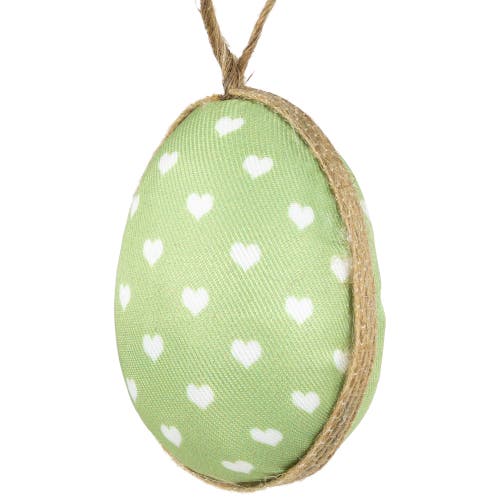 Northlight Fabric Pastel Easter Egg Ornament Decorations In Green