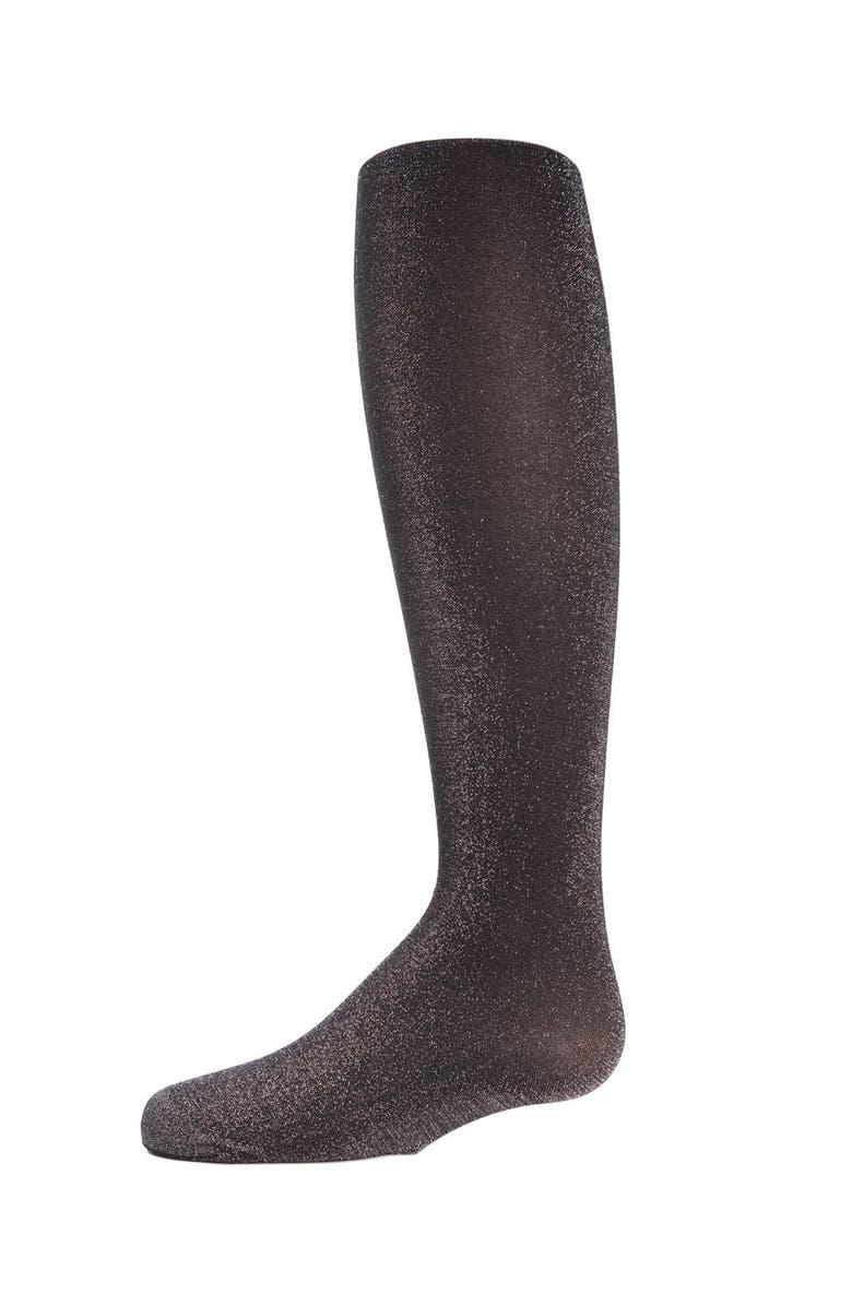 MeMoi Shining Star Shimmer Tights, Main, color, Black