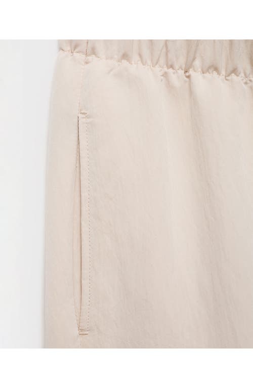 Mango Wide Leg Pants In Ecru