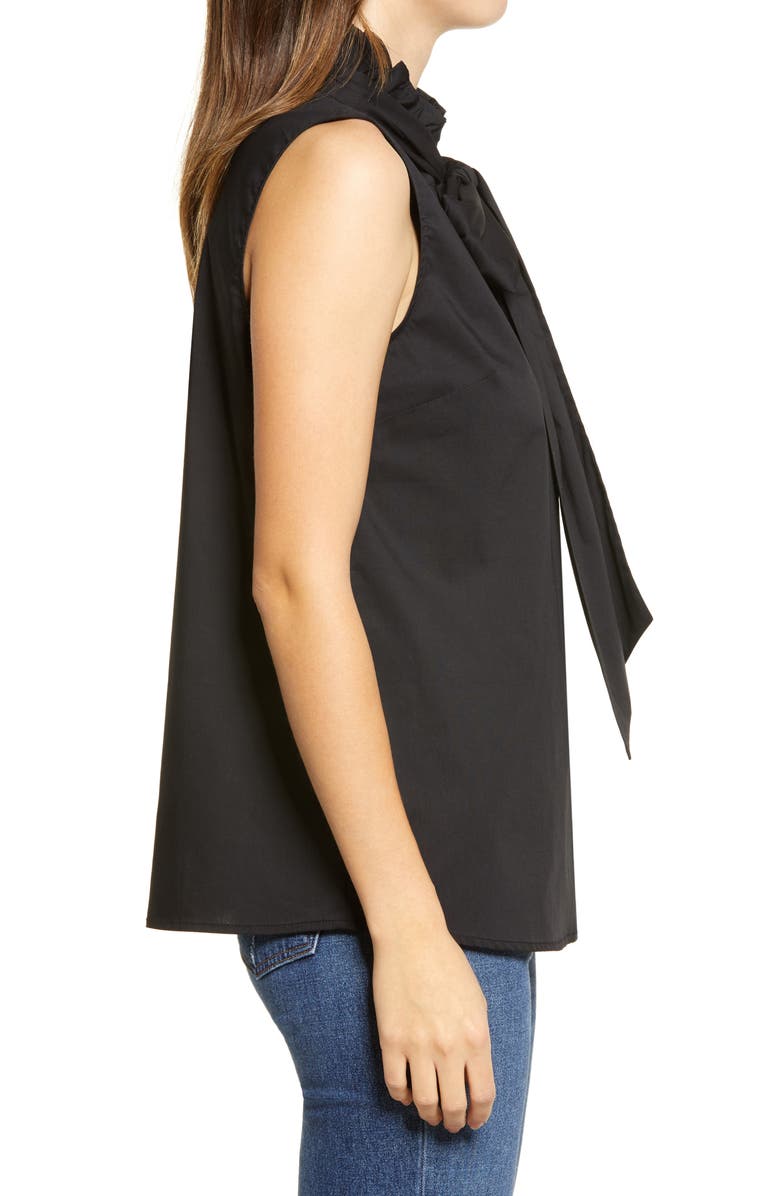 Halogen<sup>®</sup> Sleeveless Tie Neck Blouse, Alternate, color,
