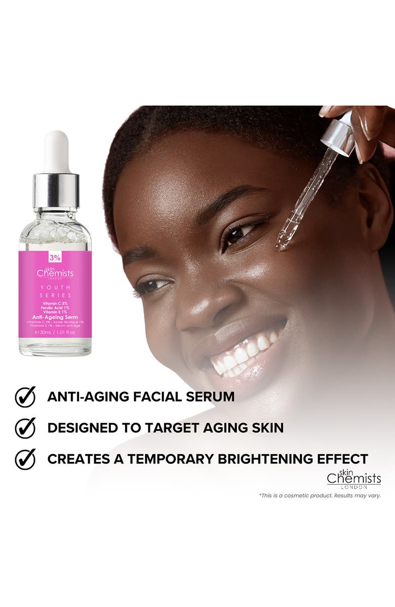 SKINCHEMISTS Anti-Aging Vitamin C, Ferulic Acid & Vitamin E Serum 30ml, Alternate, color, 