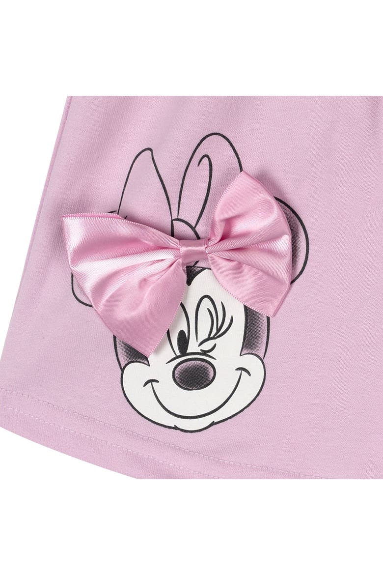 Minnie Mouse 2-Piece T-Shirt and French Terry Shorts Set, Alternate, color, Ivory Pink Minnie