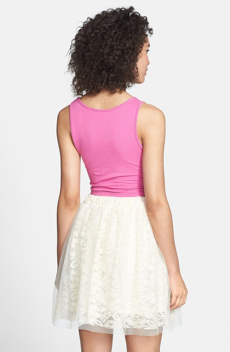 Haute Society Floral Embroidered Tulle Skirt, Alternate, color,