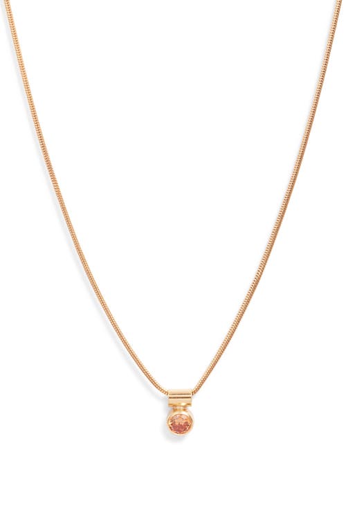 Set & Stones Ellie Birthstone Pendant Necklace In Gold